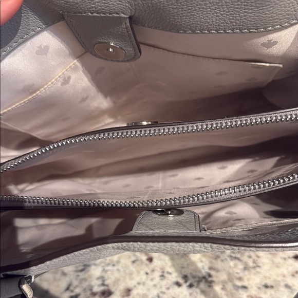 Kate Spade Gray Leather Tote Bag - Picture 5 of 7